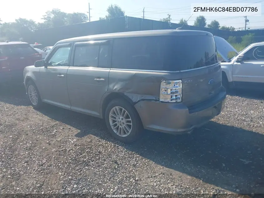 2014 Ford Flex Sel VIN: 2FMHK6C84EBD07786 Lot: 45492045