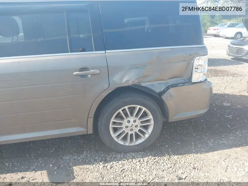 2014 Ford Flex Sel VIN: 2FMHK6C84EBD07786 Lot: 45492045