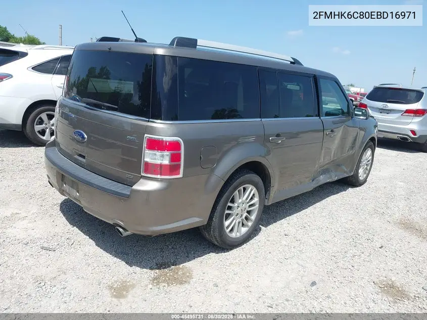 2014 Ford Flex Sel VIN: 2FMHK6C80EBD16971 Lot: 45495731