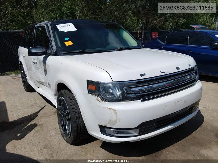 2014 Ford Flex Sel VIN: 2FMGK5C8XEBD11685 Lot: 45525547