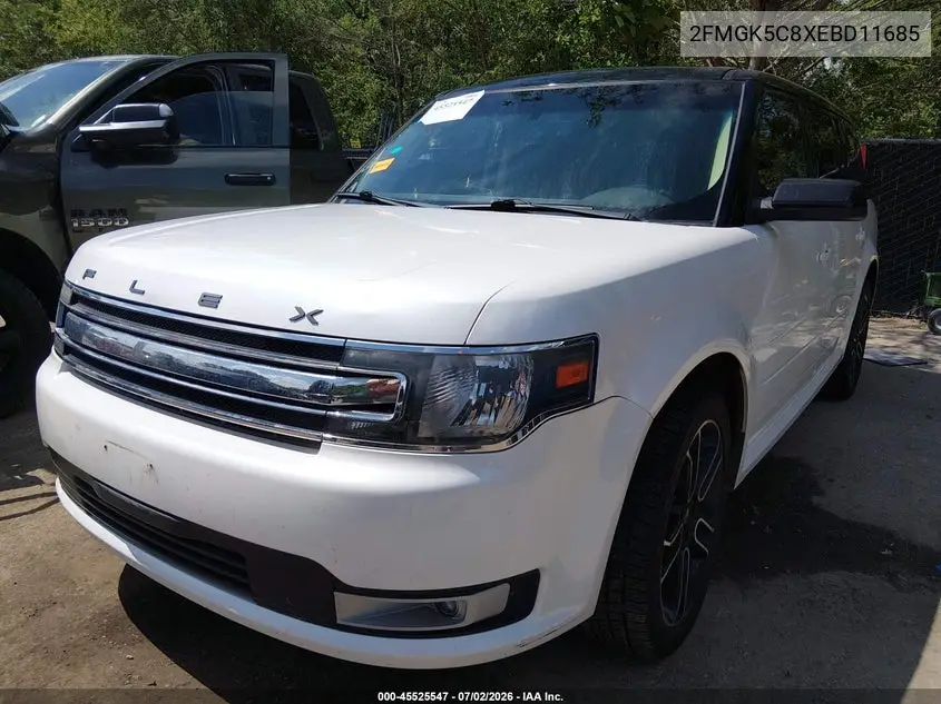 2014 Ford Flex Sel VIN: 2FMGK5C8XEBD11685 Lot: 45525547