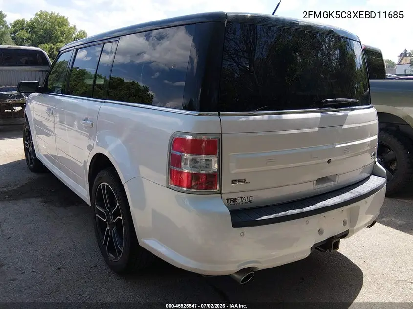 2014 Ford Flex Sel VIN: 2FMGK5C8XEBD11685 Lot: 45525547