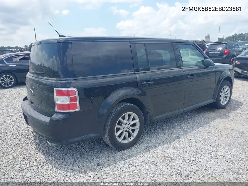 2014 Ford Flex Se VIN: 2FMGK5B82EBD23881 Lot: 45528464