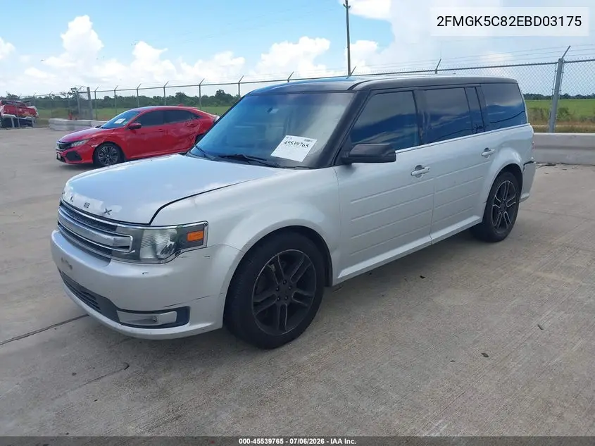 2014 Ford Flex Sel VIN: 2FMGK5C82EBD03175 Lot: 45539765