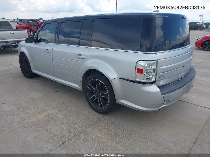 2014 Ford Flex Sel VIN: 2FMGK5C82EBD03175 Lot: 45539765