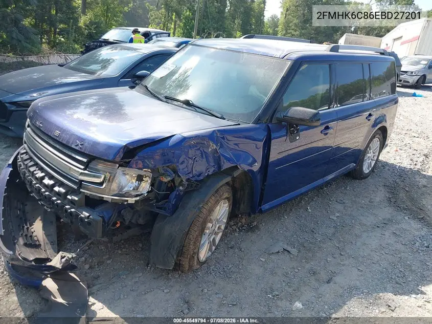 2014 Ford Flex Sel VIN: 2FMHK6C86EBD27201 Lot: 45549794