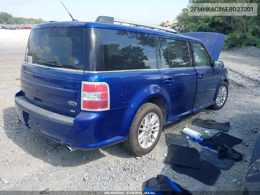 2014 Ford Flex Sel VIN: 2FMHK6C86EBD27201 Lot: 45549794