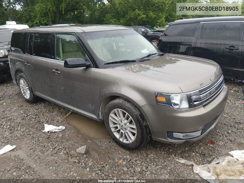 2014 Ford Flex Sel VIN: 2FMGK5C80EBD18905 Lot: 45584573