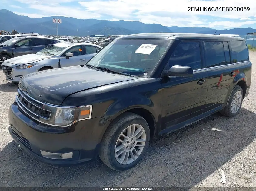2014 Ford Flex Sel VIN: 2FMHK6C84EBD00059 Lot: 45585798