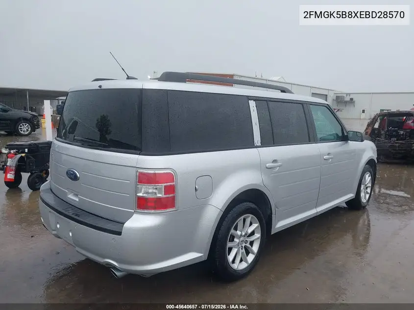 2014 Ford Flex Se VIN: 2FMGK5B8XEBD28570 Lot: 45640657
