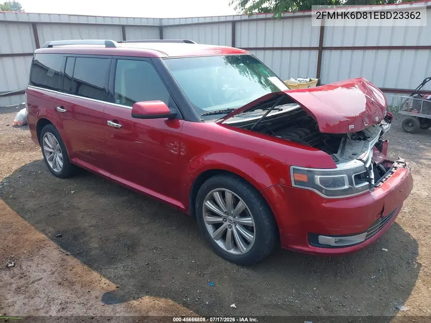 2014 Ford Flex Limited VIN: 2FMHK6D81EBD23362 Lot: 45666808