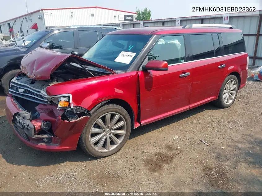2014 Ford Flex Limited VIN: 2FMHK6D81EBD23362 Lot: 45666808