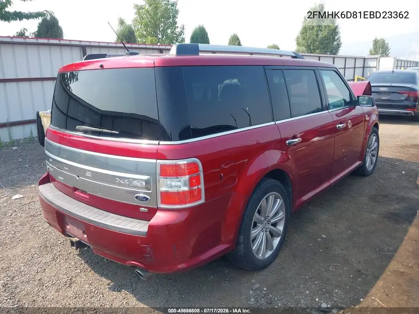2014 Ford Flex Limited VIN: 2FMHK6D81EBD23362 Lot: 45666808