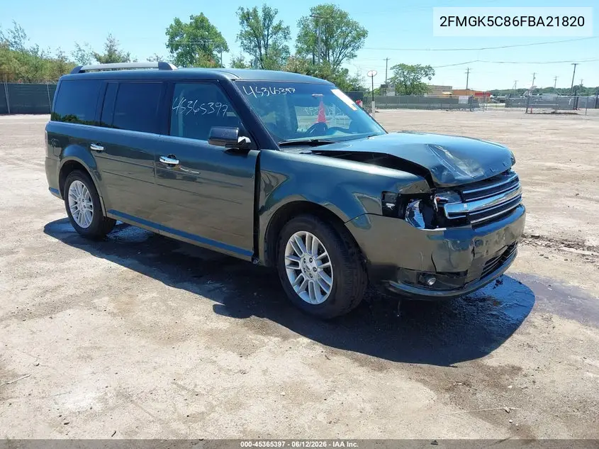 2015 Ford Flex Sel VIN: 2FMGK5C86FBA21820 Lot: 45365397