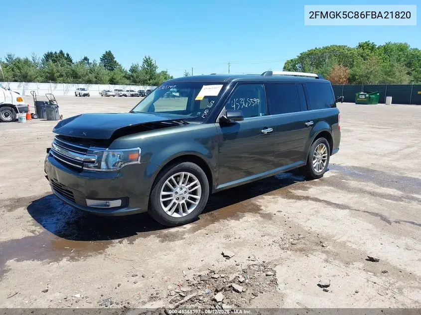 2015 Ford Flex Sel VIN: 2FMGK5C86FBA21820 Lot: 45365397