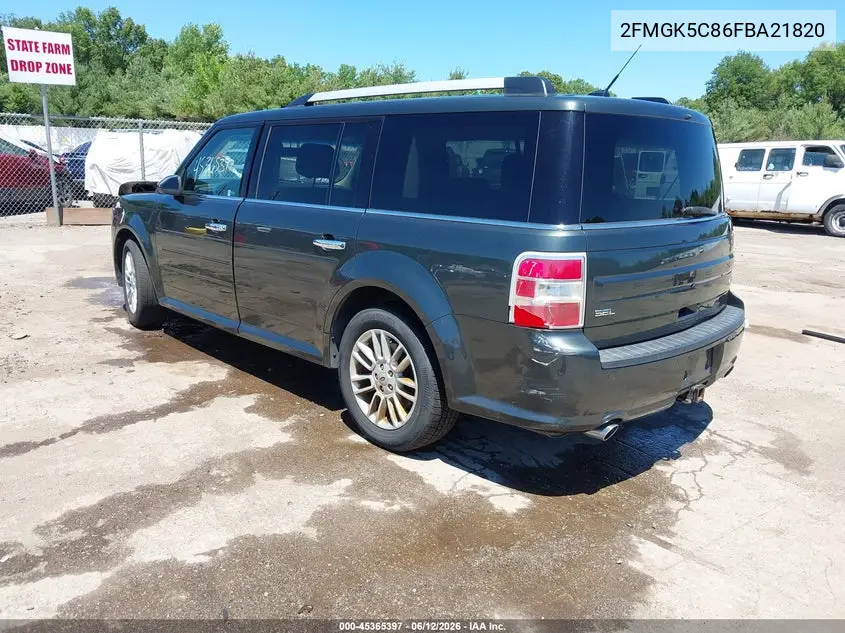 2015 Ford Flex Sel VIN: 2FMGK5C86FBA21820 Lot: 45365397