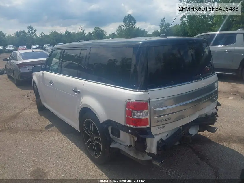 2015 Ford Flex Limited VIN: 2FMHK6DT8FBA08483 Lot: 45413532