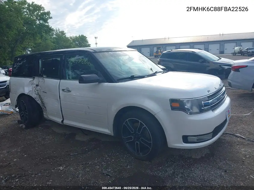 2015 Ford Flex Sel VIN: 2FMHK6C88FBA22526 Lot: 45472640