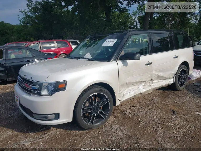2015 Ford Flex Sel VIN: 2FMHK6C88FBA22526 Lot: 45472640