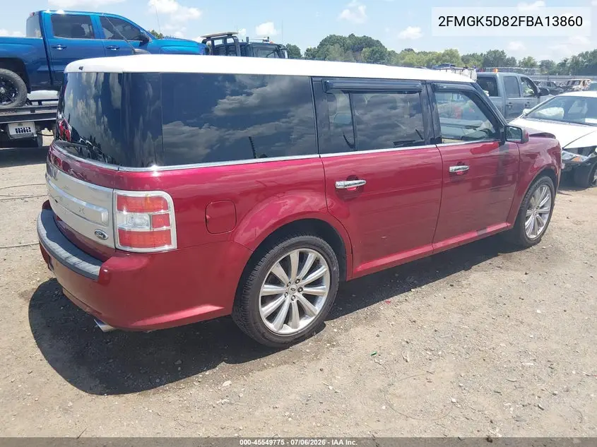 2015 Ford Flex Limited VIN: 2FMGK5D82FBA13860 Lot: 45549775