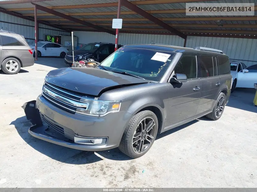 2015 Ford Flex Sel VIN: 2FMHK6C86FBA14814 Lot: 45574186