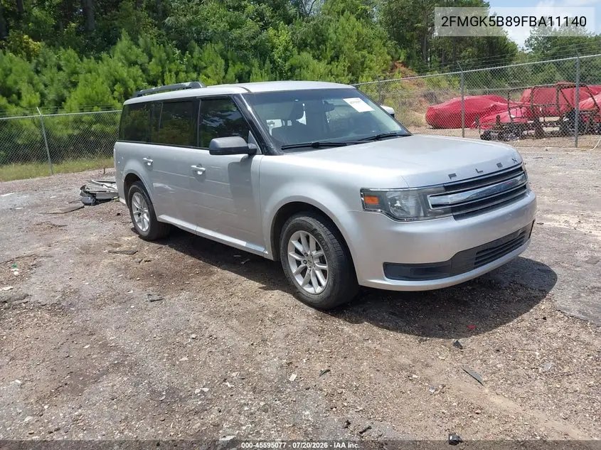 2015 Ford Flex Se VIN: 2FMGK5B89FBA11140 Lot: 45595077