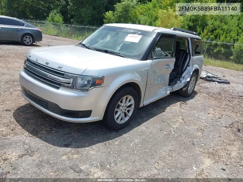 2015 Ford Flex Se VIN: 2FMGK5B89FBA11140 Lot: 45595077