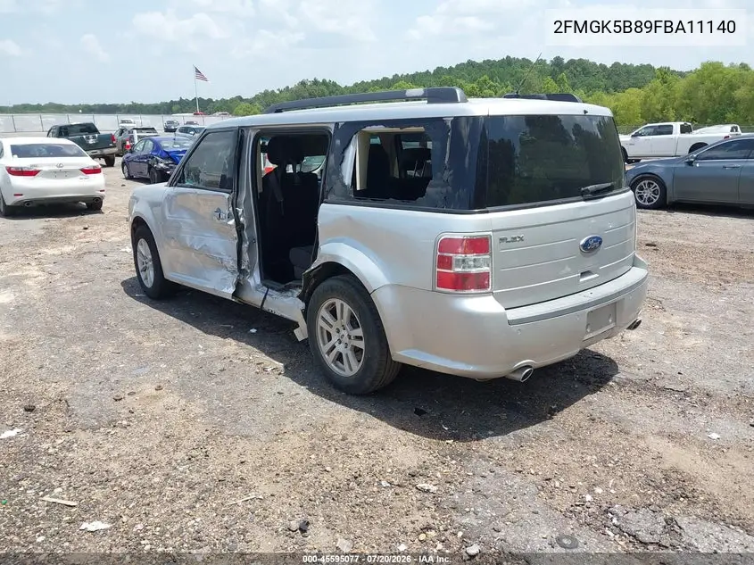 2015 Ford Flex Se VIN: 2FMGK5B89FBA11140 Lot: 45595077
