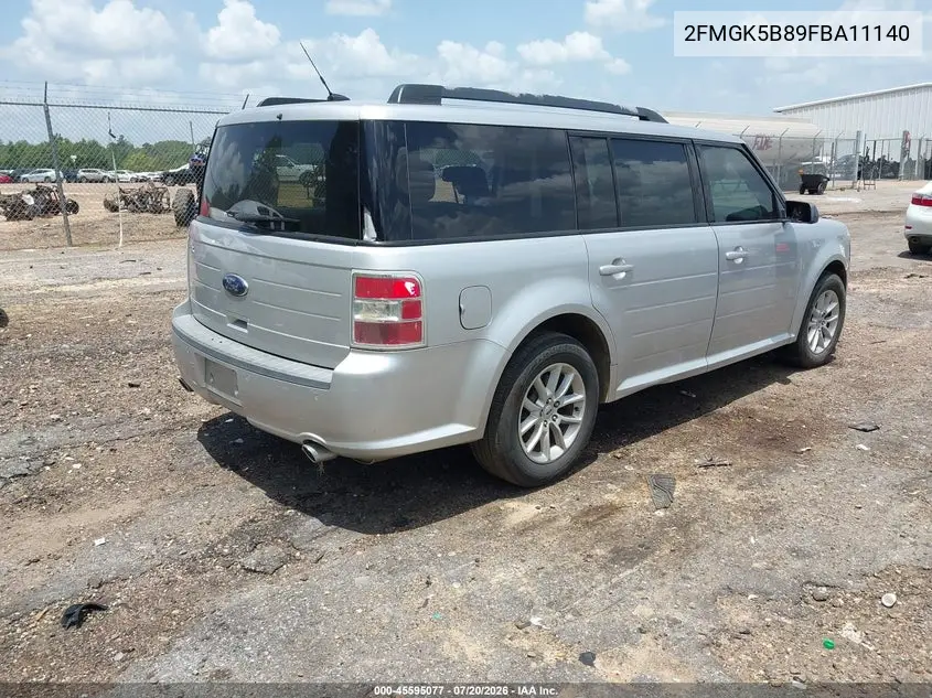 2015 Ford Flex Se VIN: 2FMGK5B89FBA11140 Lot: 45595077