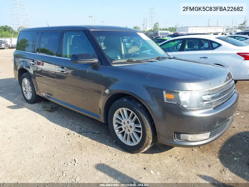 2015 Ford Flex Sel VIN: 2FMGK5C83FBA22682 Lot: 45621894