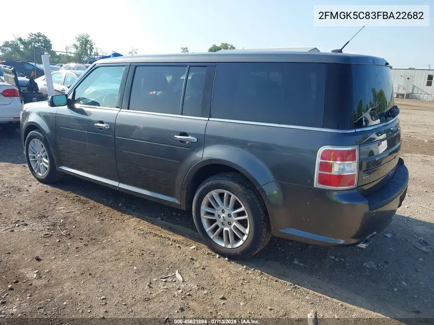 2015 Ford Flex Sel VIN: 2FMGK5C83FBA22682 Lot: 45621894