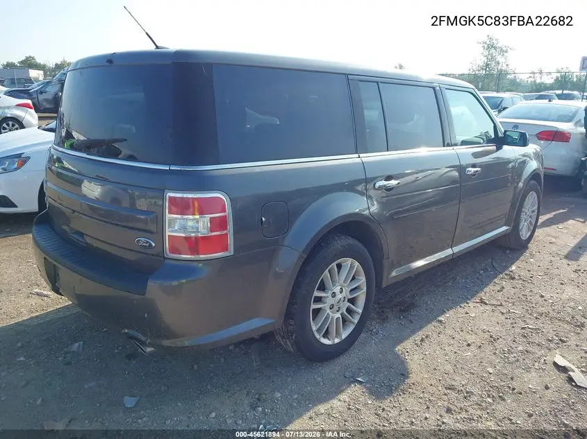 2015 Ford Flex Sel VIN: 2FMGK5C83FBA22682 Lot: 45621894