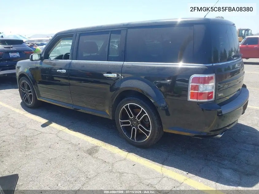 2015 Ford Flex Sel VIN: 2FMGK5C85FBA08380 Lot: 45641599