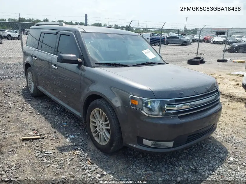 2016 Ford Flex Sel VIN: 2FMGK5C83GBA18438 Lot: 45340330