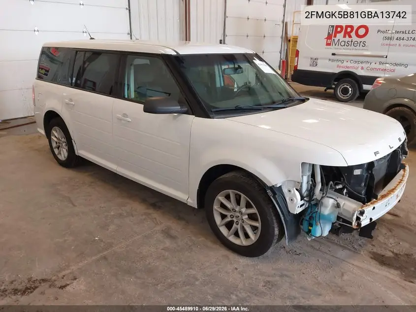 2016 Ford Flex Se VIN: 2FMGK5B81GBA13742 Lot: 45489910
