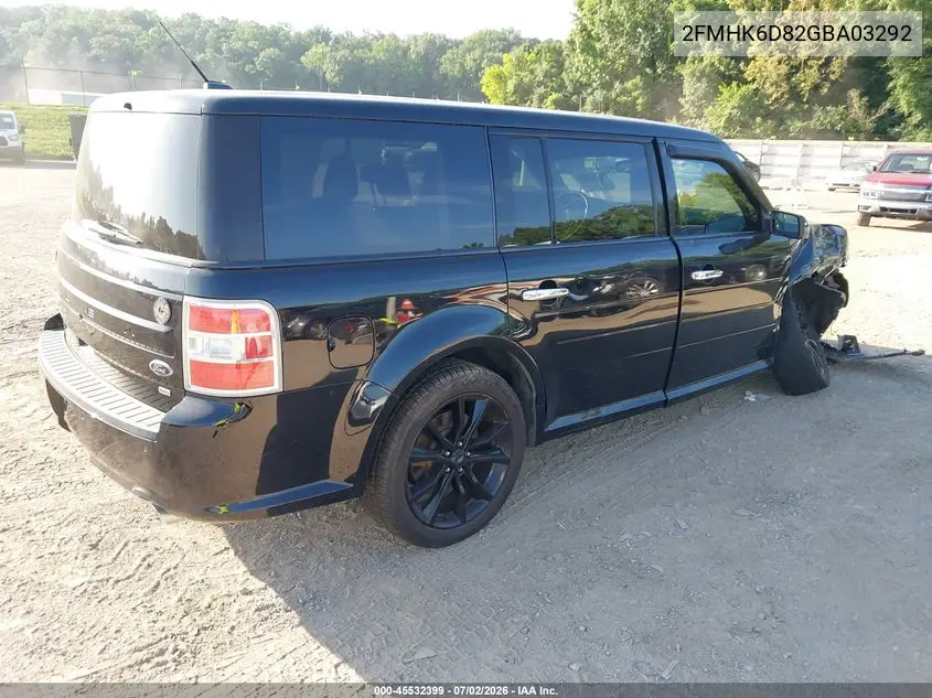 2016 Ford Flex Limited VIN: 2FMHK6D82GBA03292 Lot: 45532399