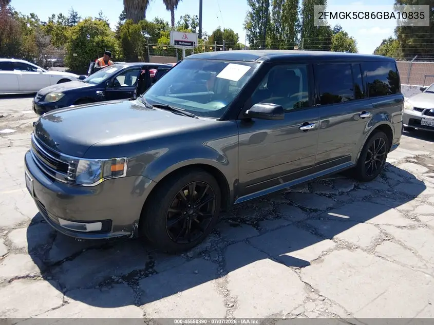 2016 Ford Flex Sel VIN: 2FMGK5C86GBA10835 Lot: 45550890