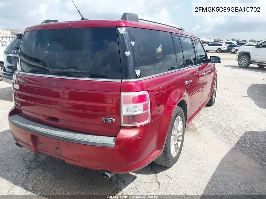 2016 Ford Flex Sel VIN: 2FMGK5C89GBA10702 Lot: 45574710