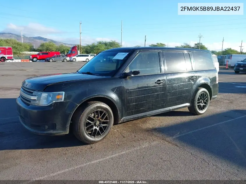 2FMGK5B89JBA22437 2018 Ford Flex Se