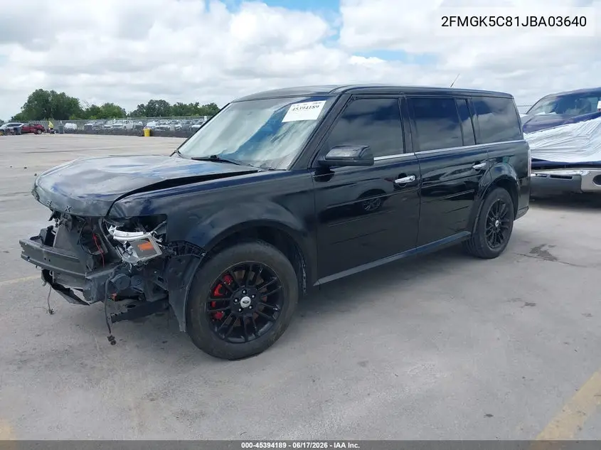 2018 Ford Flex Sel VIN: 2FMGK5C81JBA03640 Lot: 45394189