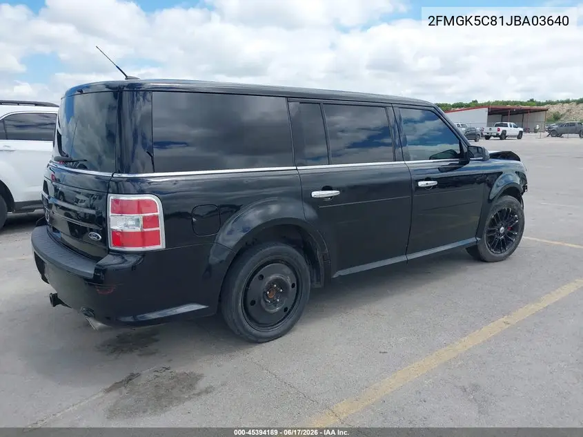 2018 Ford Flex Sel VIN: 2FMGK5C81JBA03640 Lot: 45394189