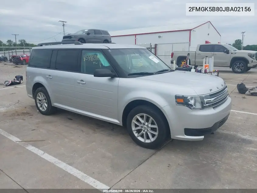 2018 Ford Flex Se VIN: 2FMGK5B80JBA02156 Lot: 45496398