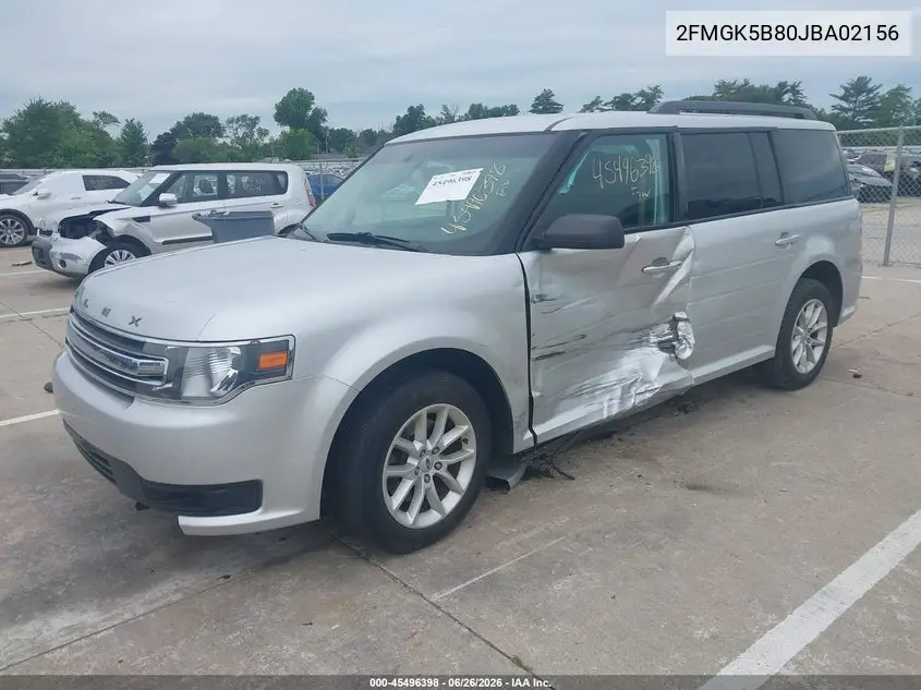 2018 Ford Flex Se VIN: 2FMGK5B80JBA02156 Lot: 45496398