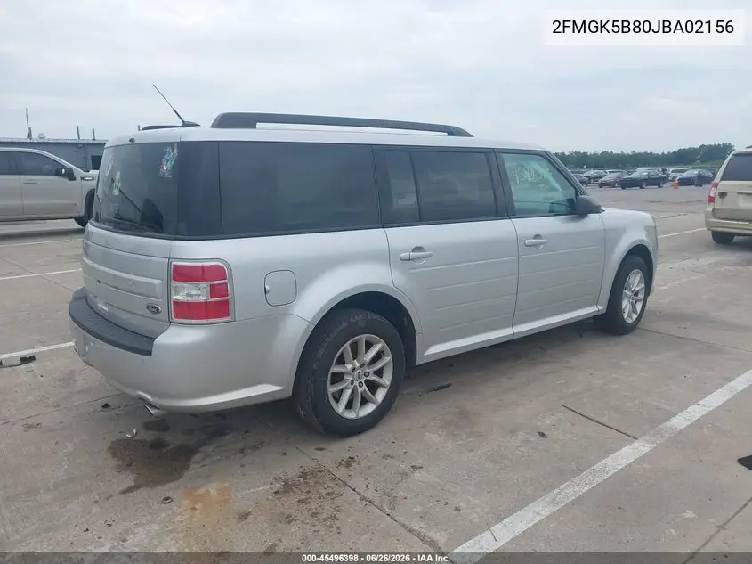 2018 Ford Flex Se VIN: 2FMGK5B80JBA02156 Lot: 45496398