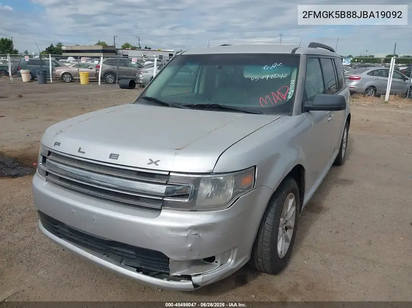 2018 Ford Flex Se VIN: 2FMGK5B88JBA19092 Lot: 45498047