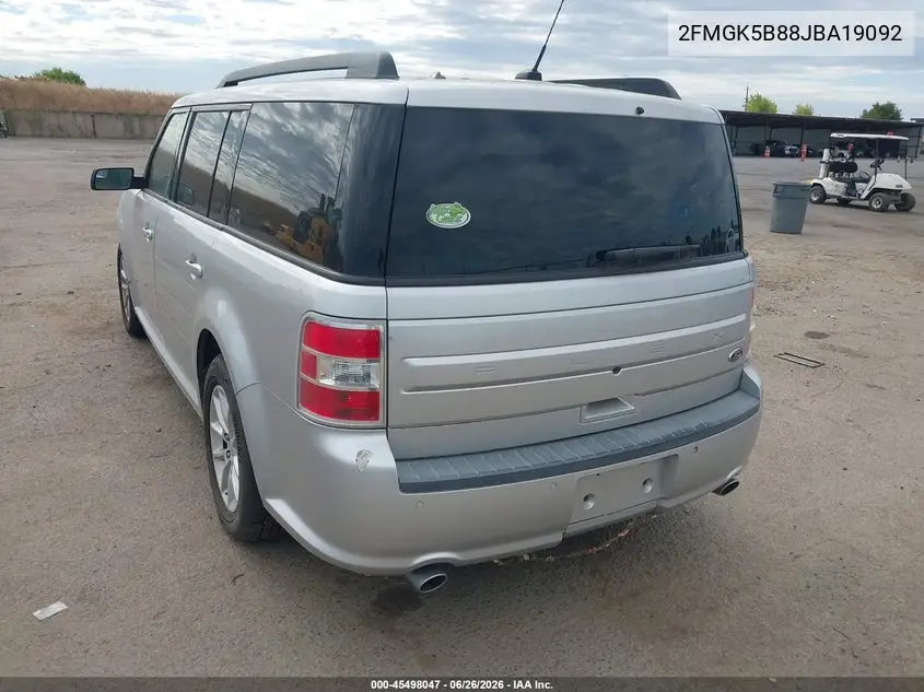 2018 Ford Flex Se VIN: 2FMGK5B88JBA19092 Lot: 45498047