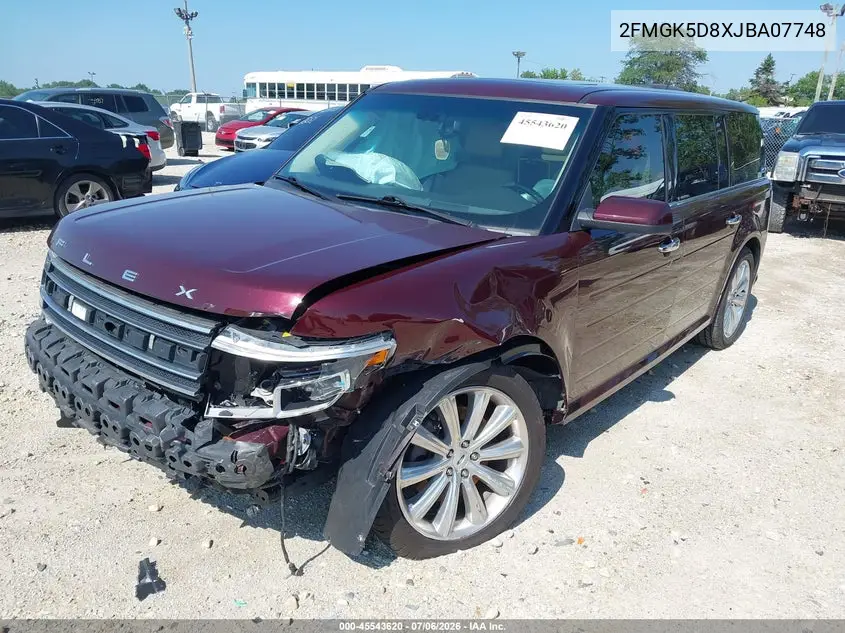 2018 Ford Flex Limited VIN: 2FMGK5D8XJBA07748 Lot: 45543620