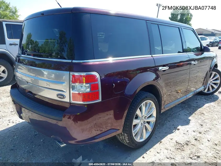 2018 Ford Flex Limited VIN: 2FMGK5D8XJBA07748 Lot: 45543620
