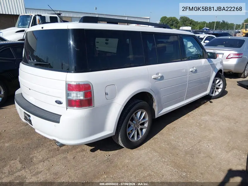 2018 Ford Flex Se VIN: 2FMGK5B81JBA22268 Lot: 45550432