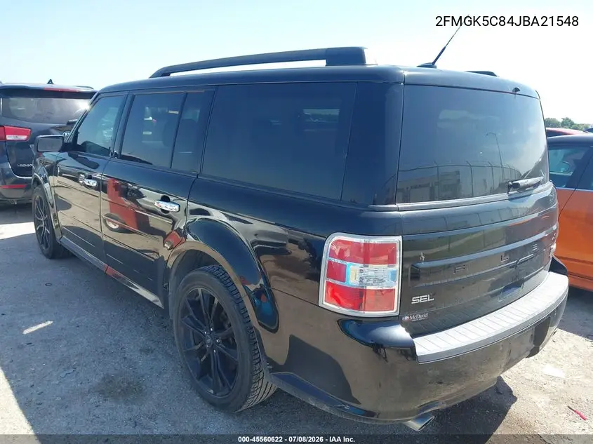 2018 Ford Flex Sel VIN: 2FMGK5C84JBA21548 Lot: 45560622